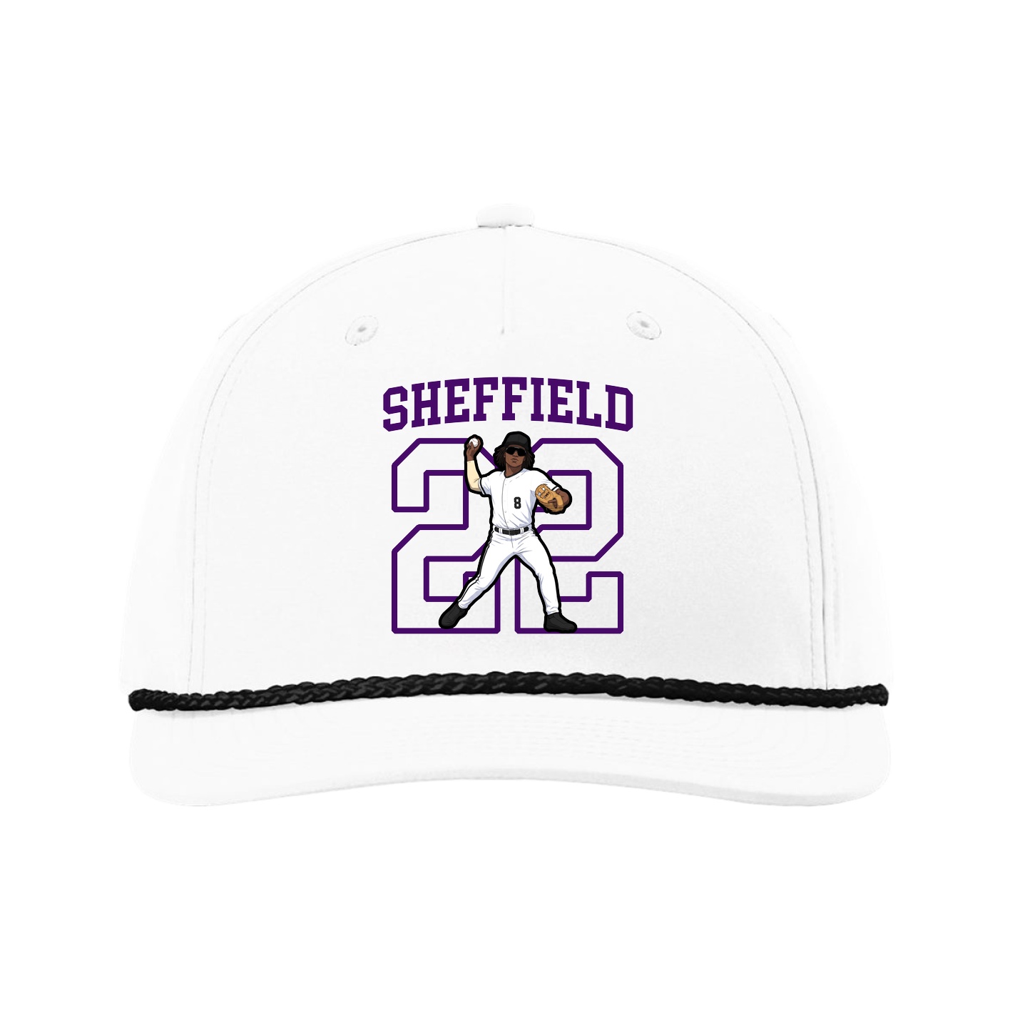 Five-Panel Classic Rope Cap — Shirsey in White