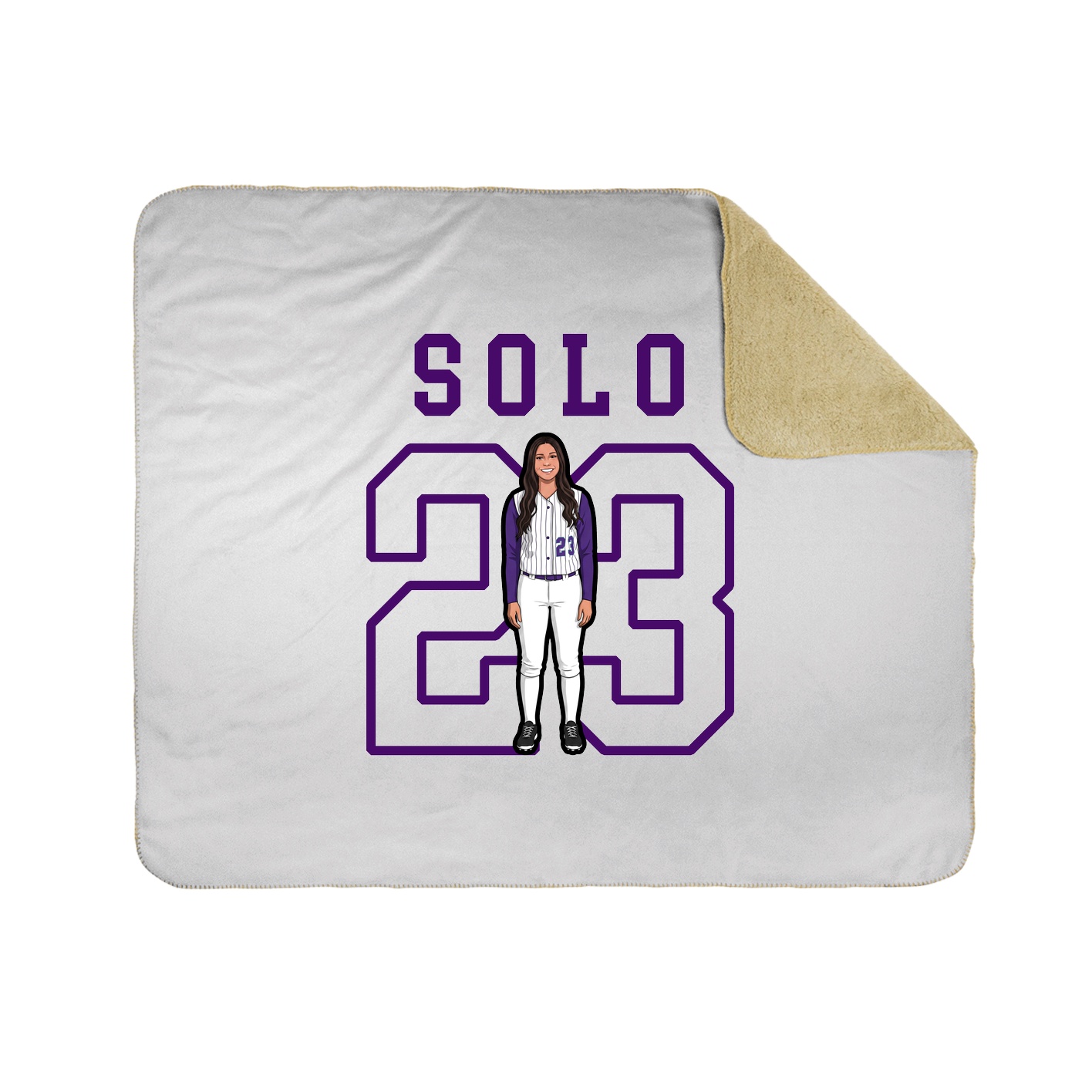 Throw Blanket — Shirsey in White