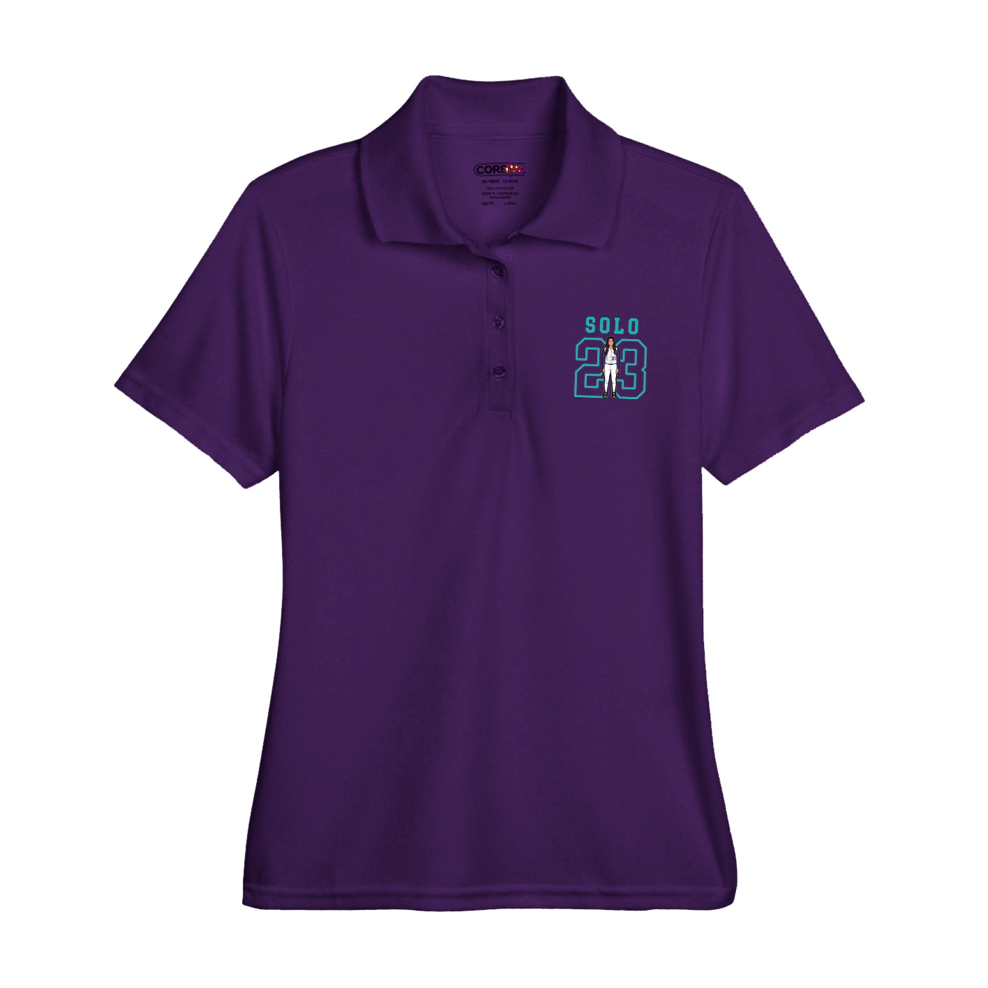 Womens Performance Polo — Shirsey in Purple