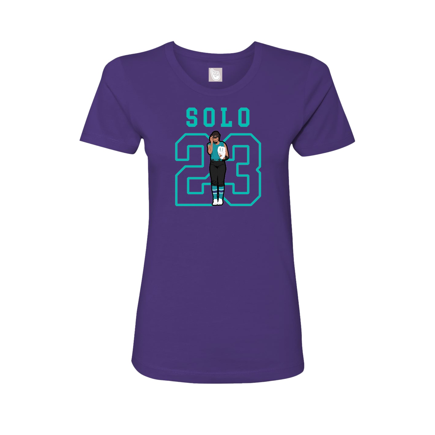 Fitted Women's Tee — Shirsey in Purple