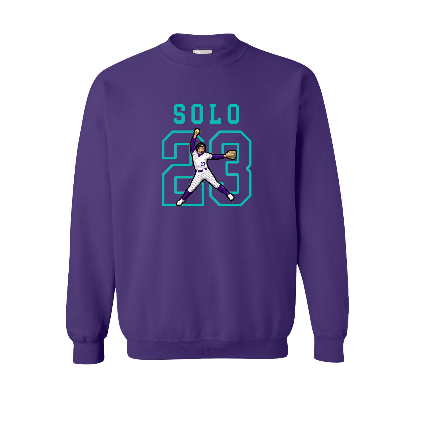 Fleece Crew — Shirsey in Purple