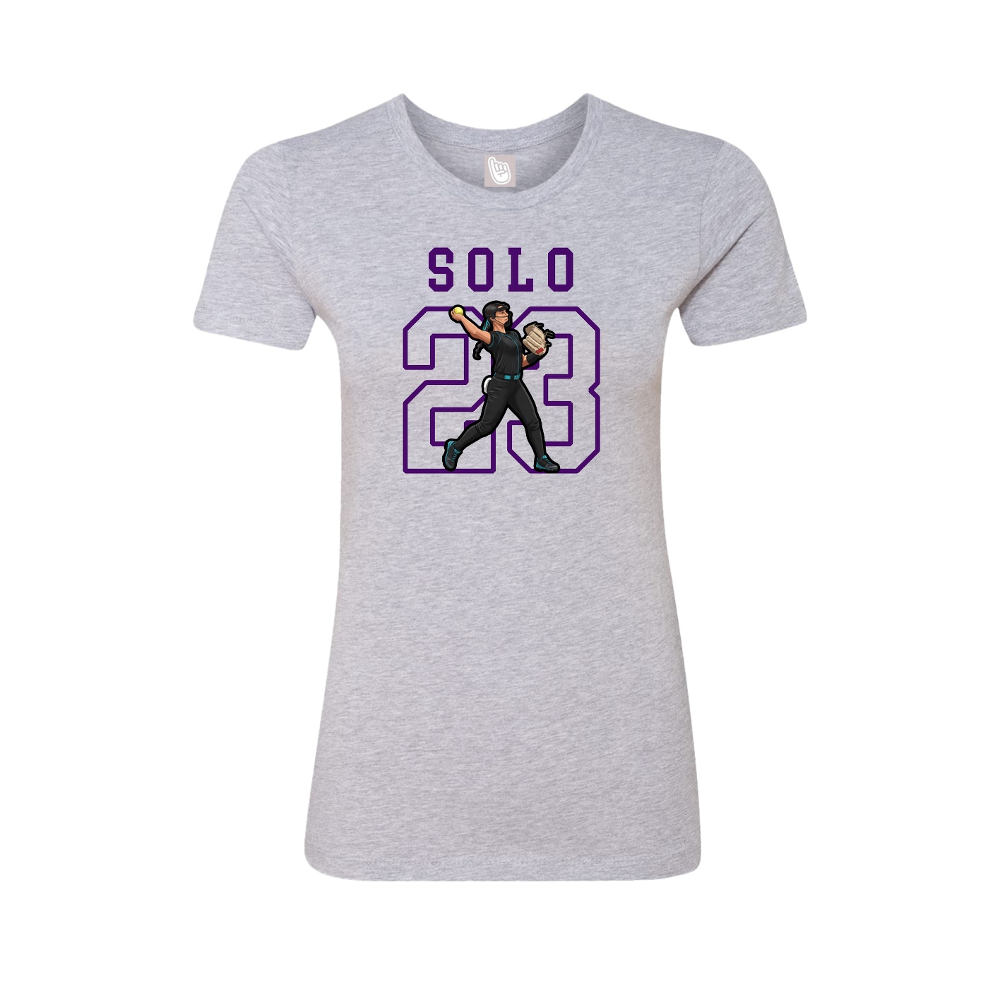 Fitted Women's Tee — Shirsey in Grey