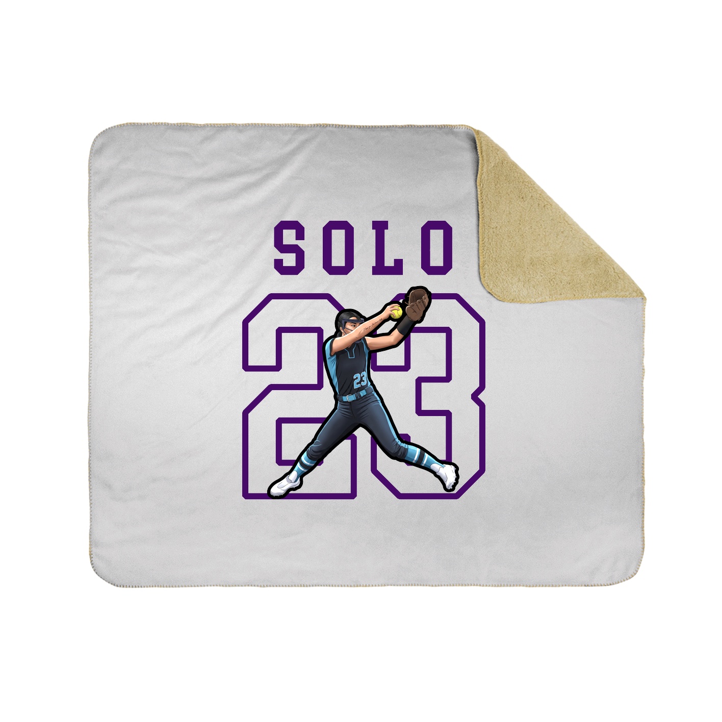 50x60 Sherpa Lined Throw Blanket