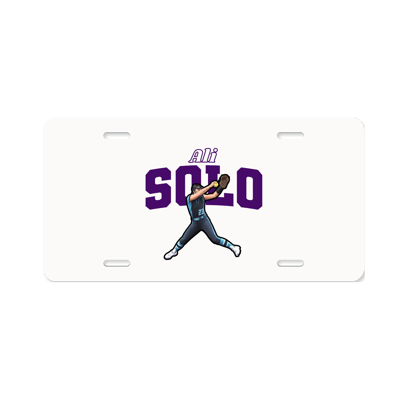 License Plate — Name Arch in Classic