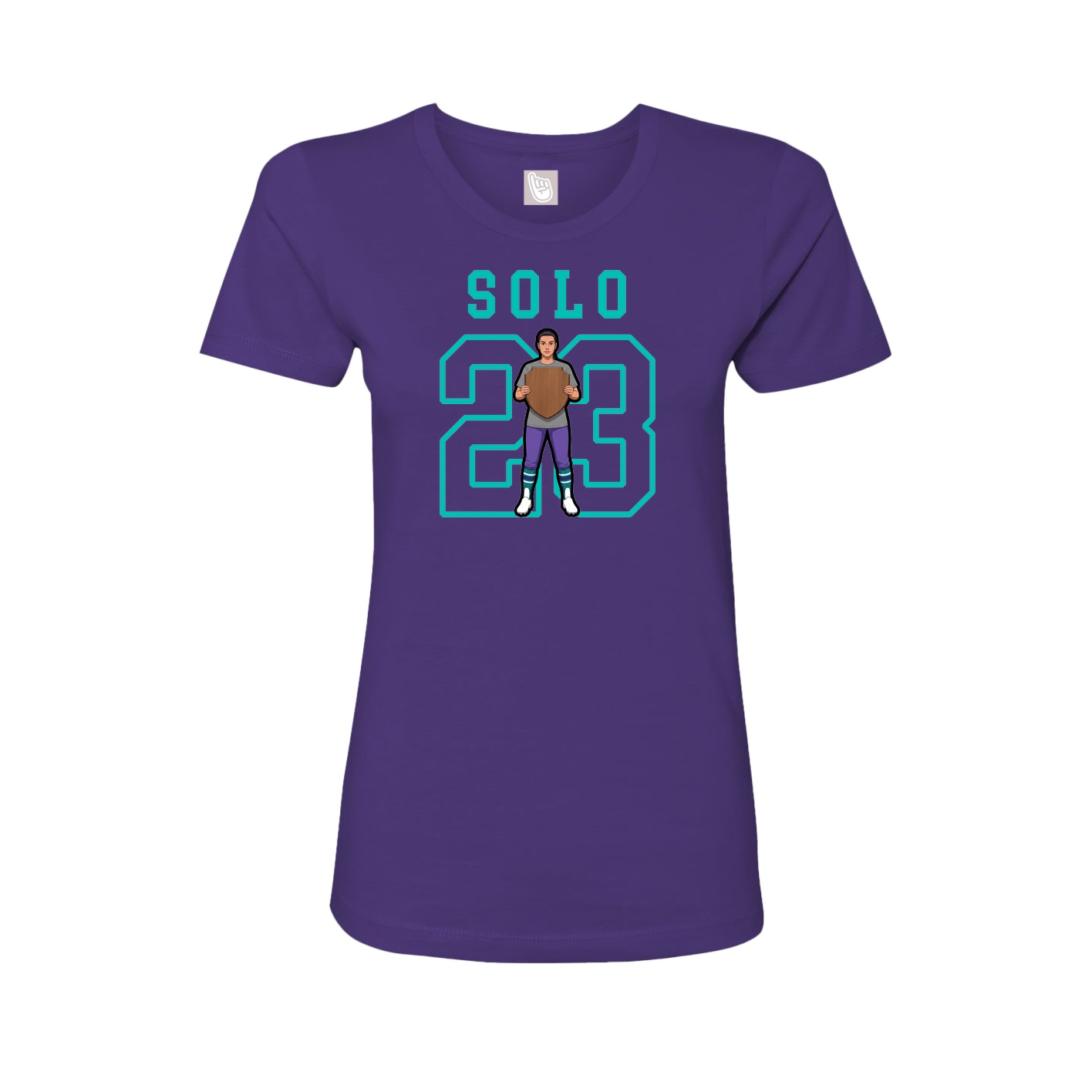 Fitted Women's Tee — Shirsey in Purple