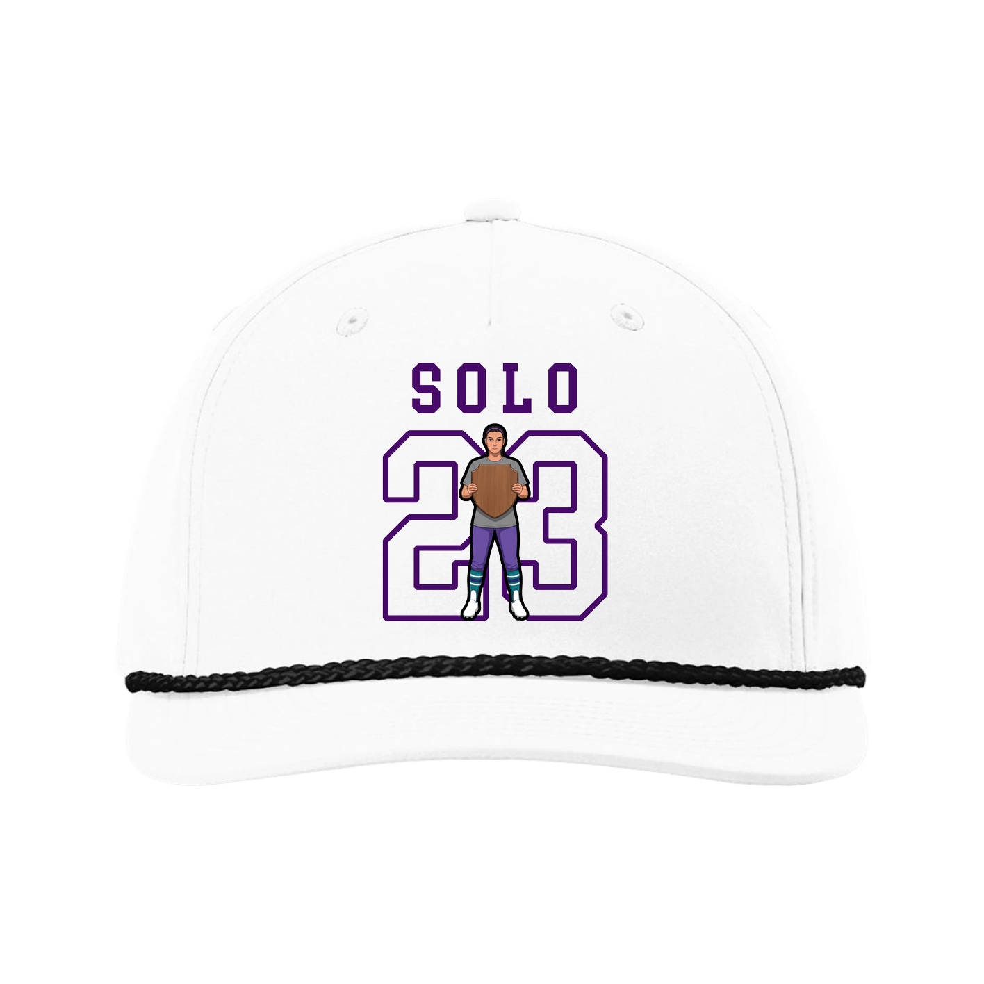 Five-Panel Classic Rope Cap — Shirsey in White