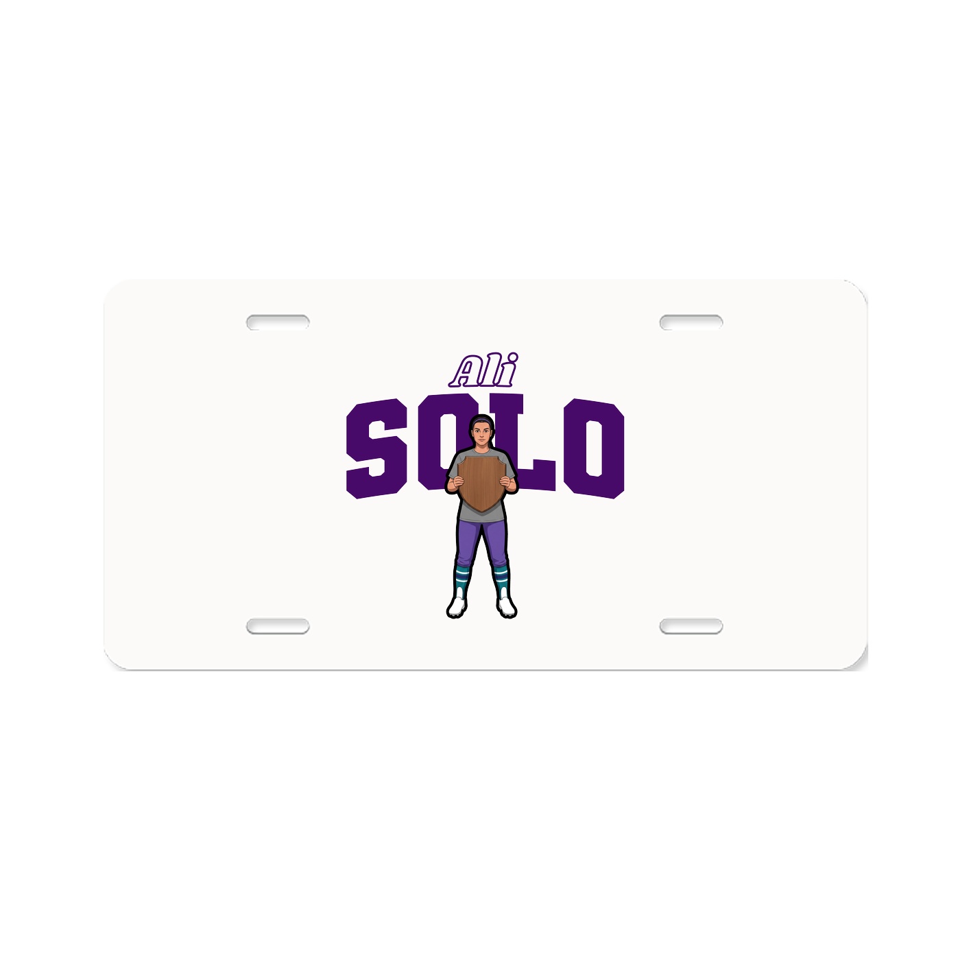 License Plate — Name Arch in Classic