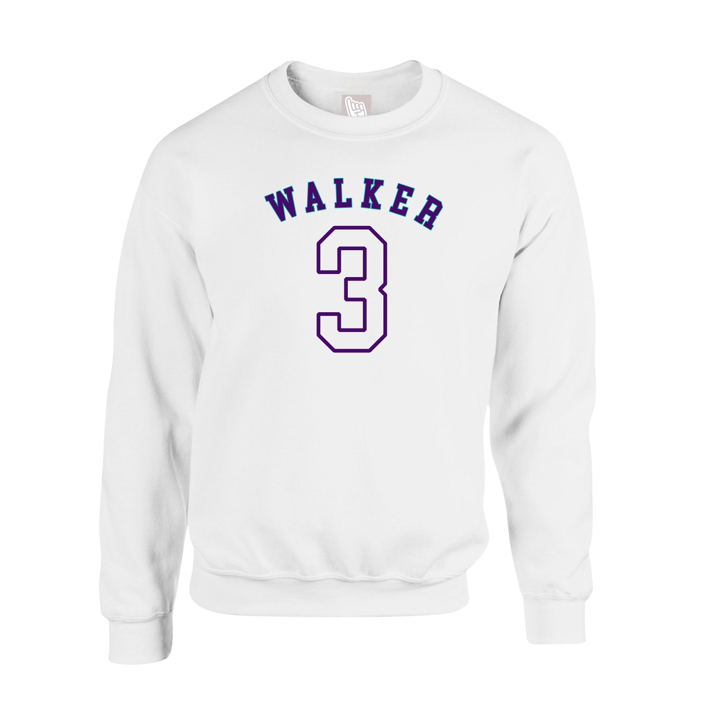 Fleece Crew — Shirsey Arch in White