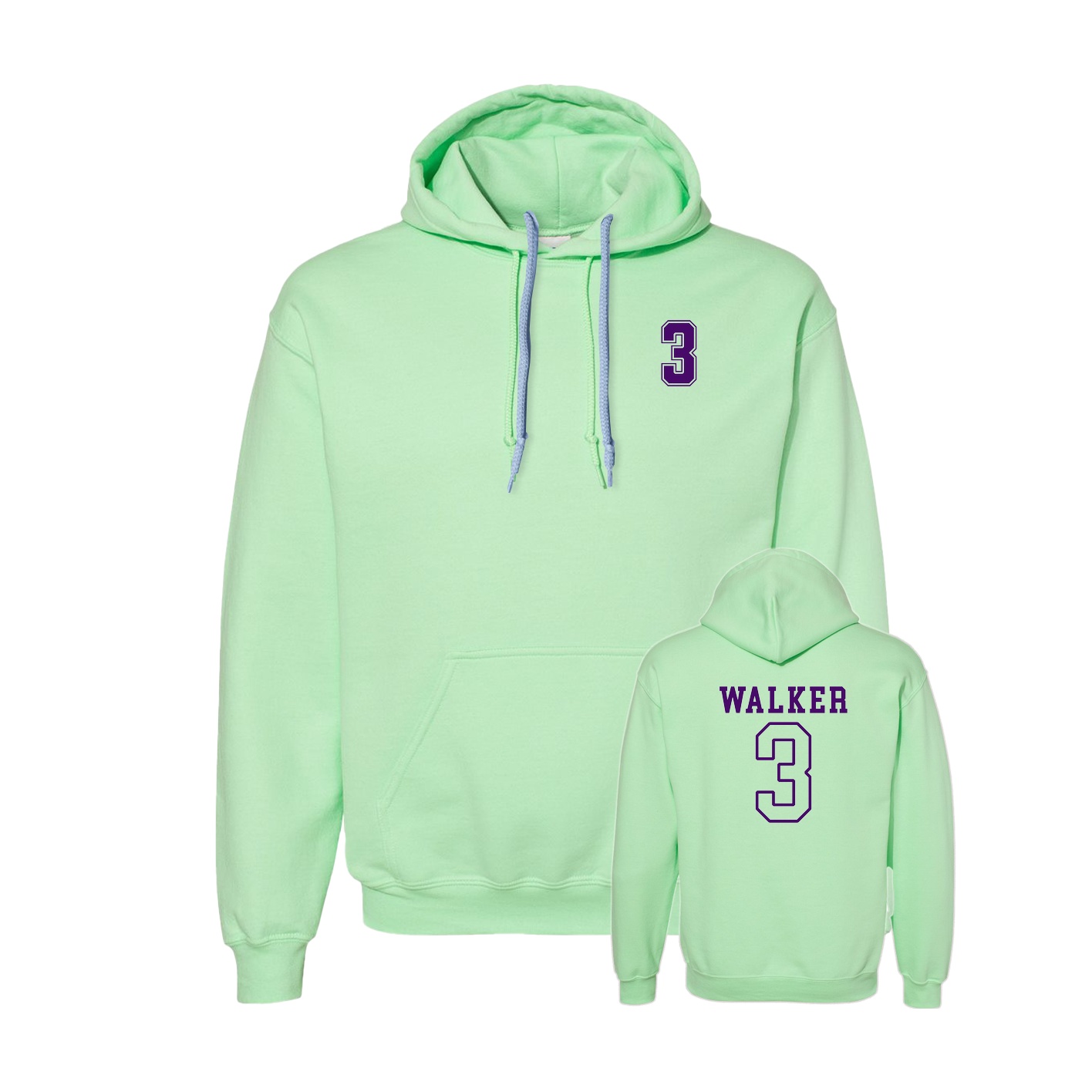Hoodie — Chest Back in Green