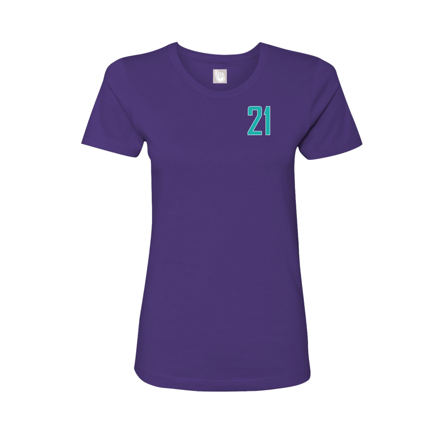 Fitted Women's Tee — Front Shirsy in Purple