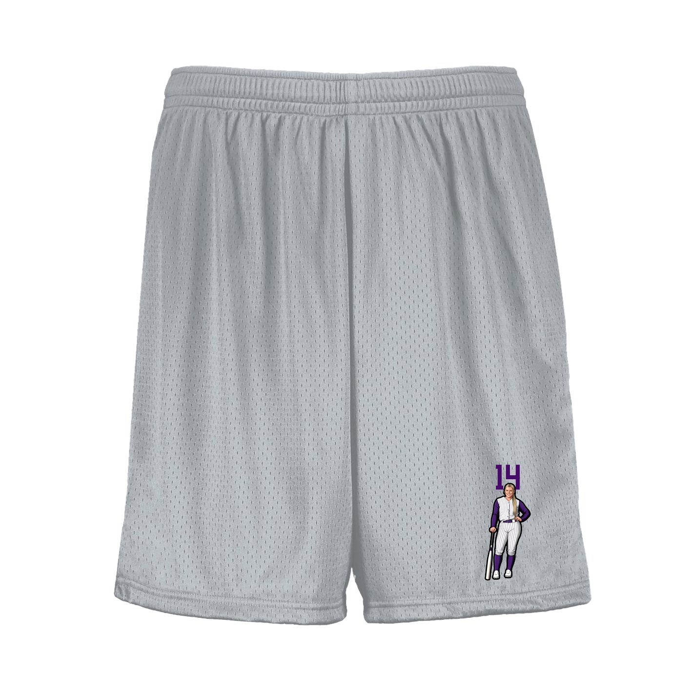 Shorts — Number Top in Silver