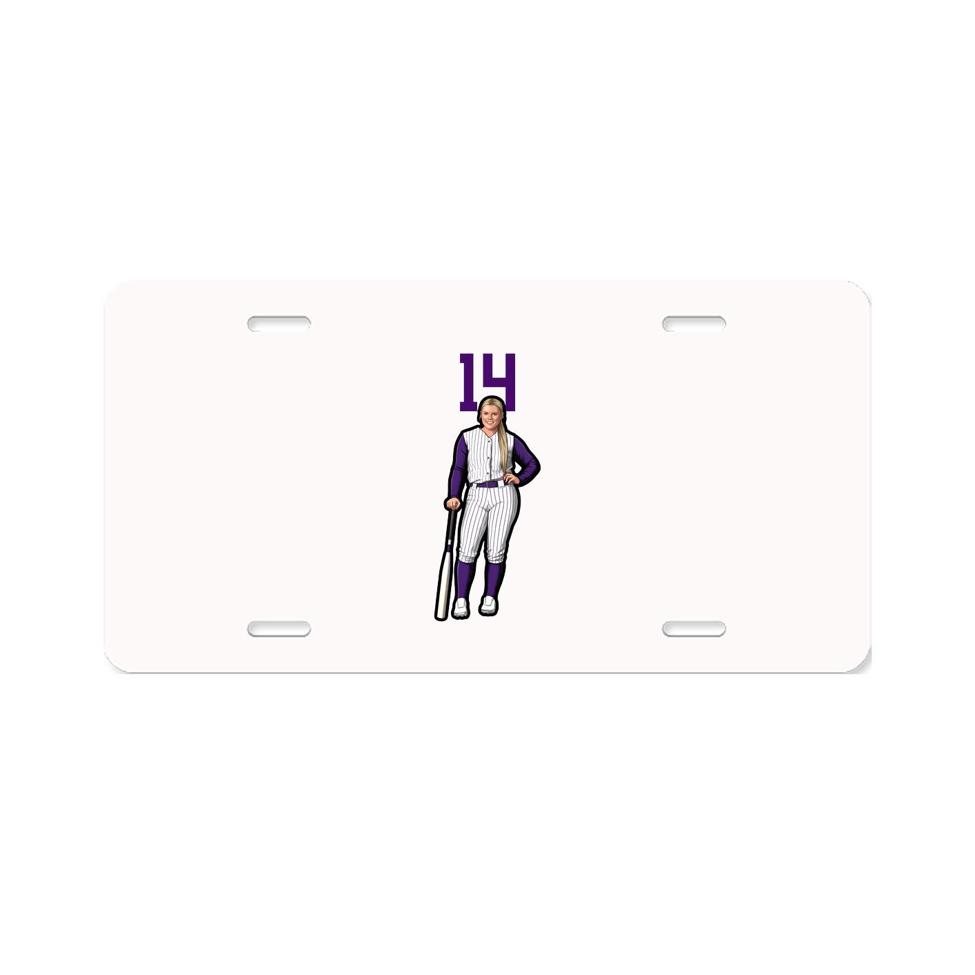 License Plate — Number Top in Classic