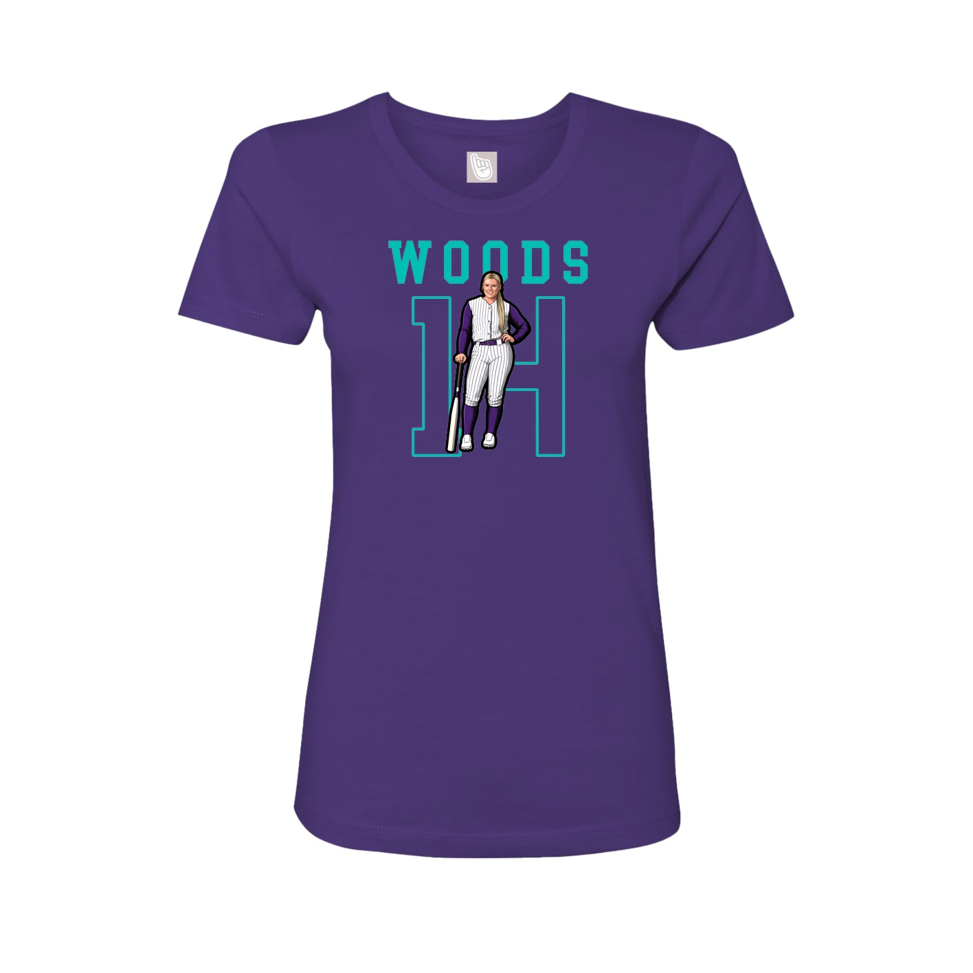 Fitted Women's Tee — Shirsey in Purple
