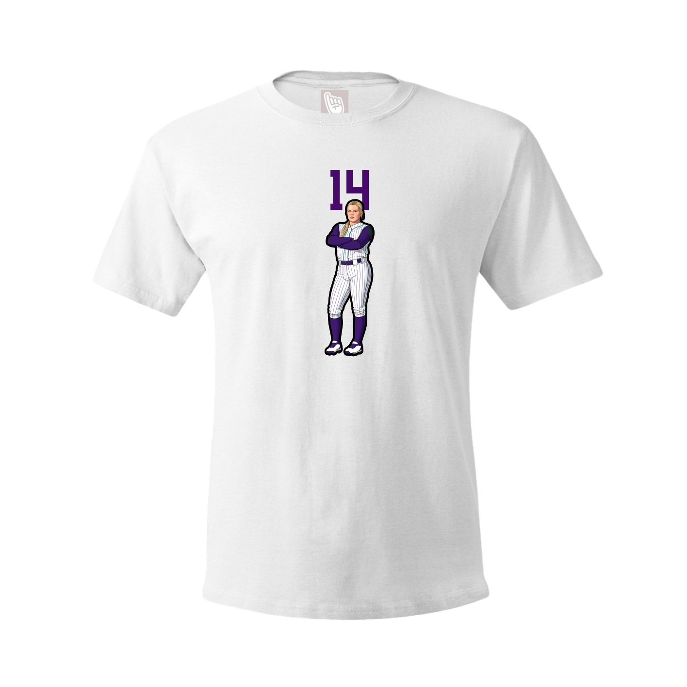 Tee — Number Top in White
