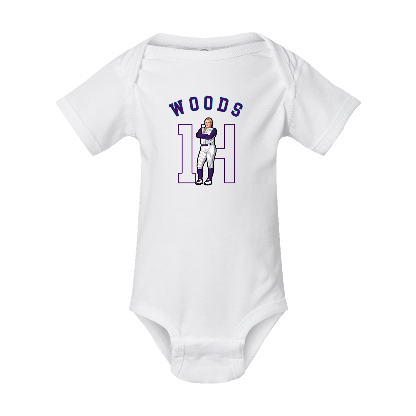 Baby Onesie — Shirsey Arch in White