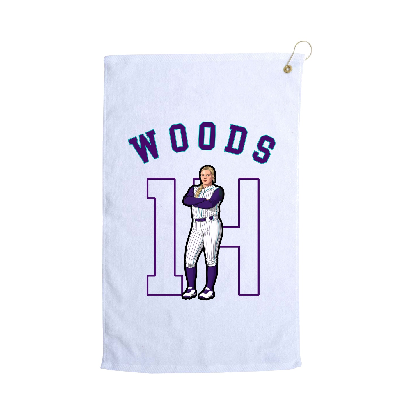 Golf Towel — Shirsey Arch in White