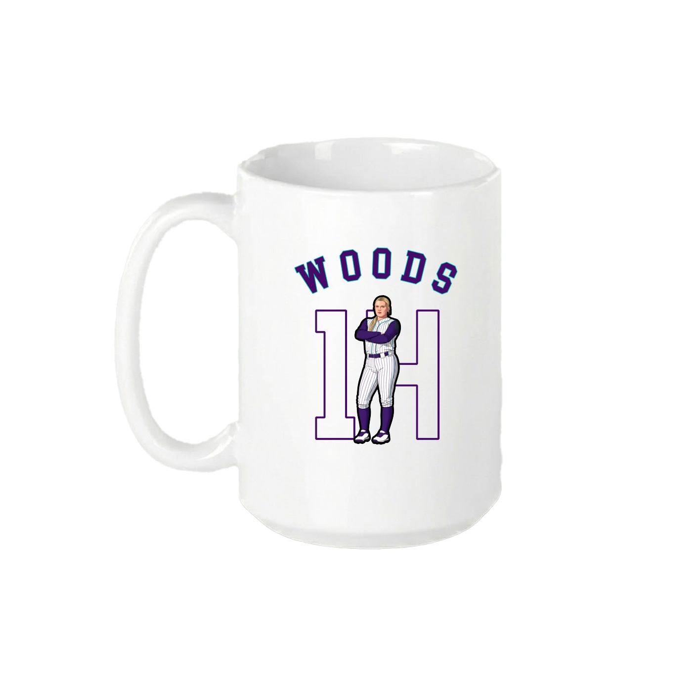 15oz Coffee Mug — Shirsey Arch in White
