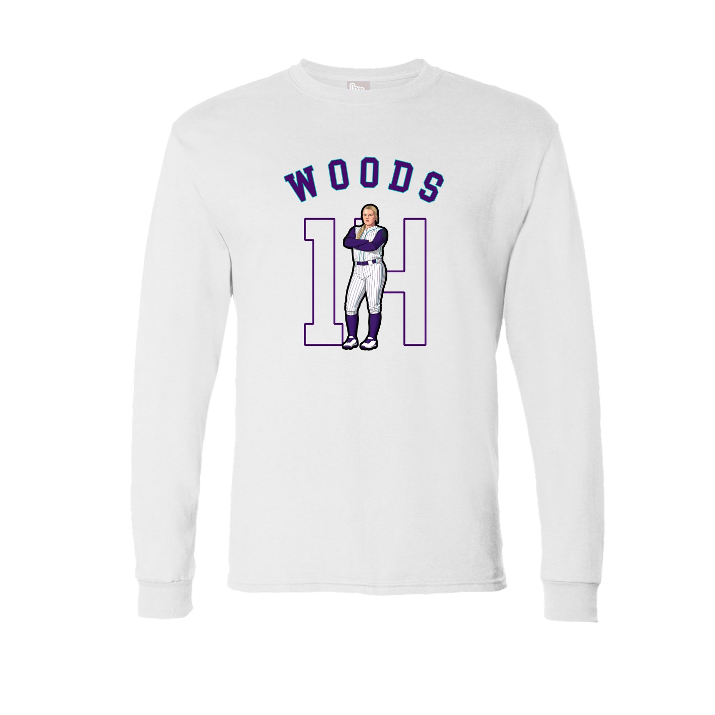 Long Sleeve Tee — Shirsey Arch in White