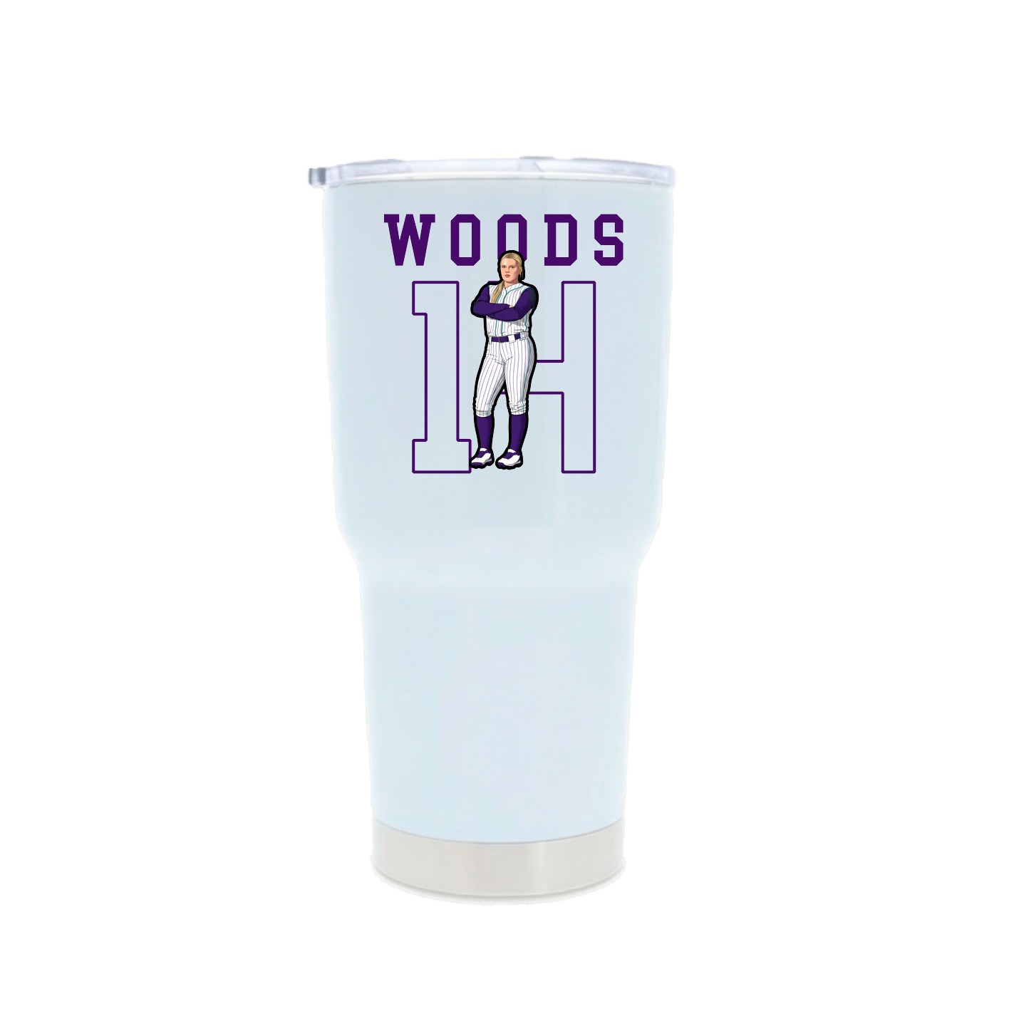 30oz Stainless Steel Tumbler — Shirsey in White