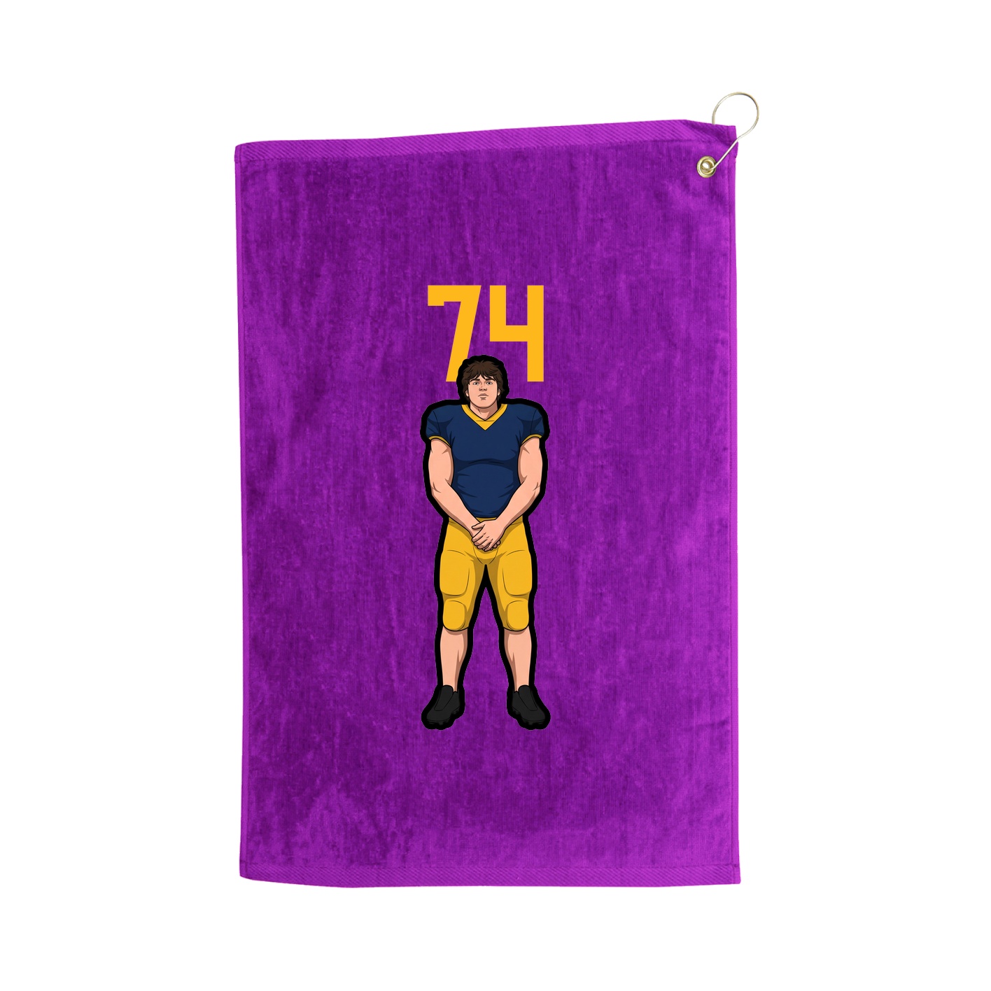 Golf Towel — Number Top in Purple