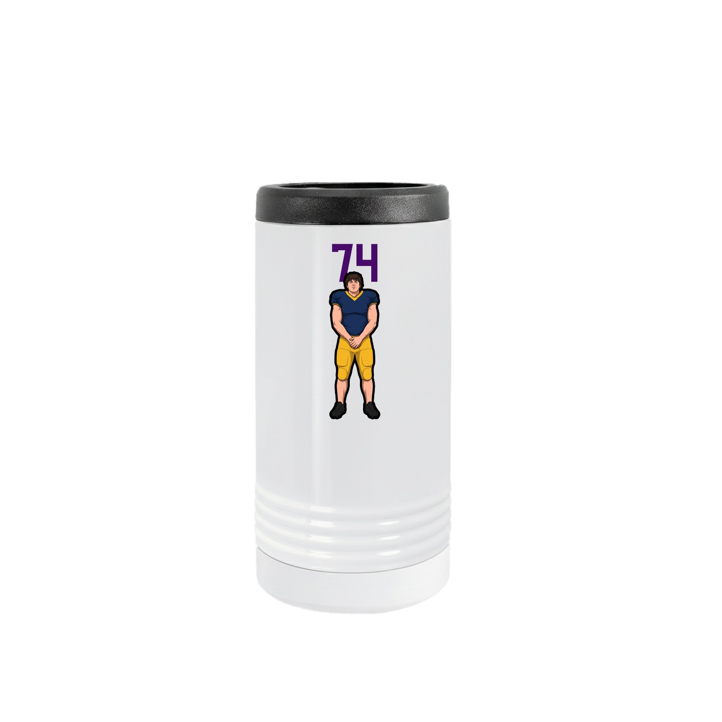 Slim Beverage Holder — Number Top in White