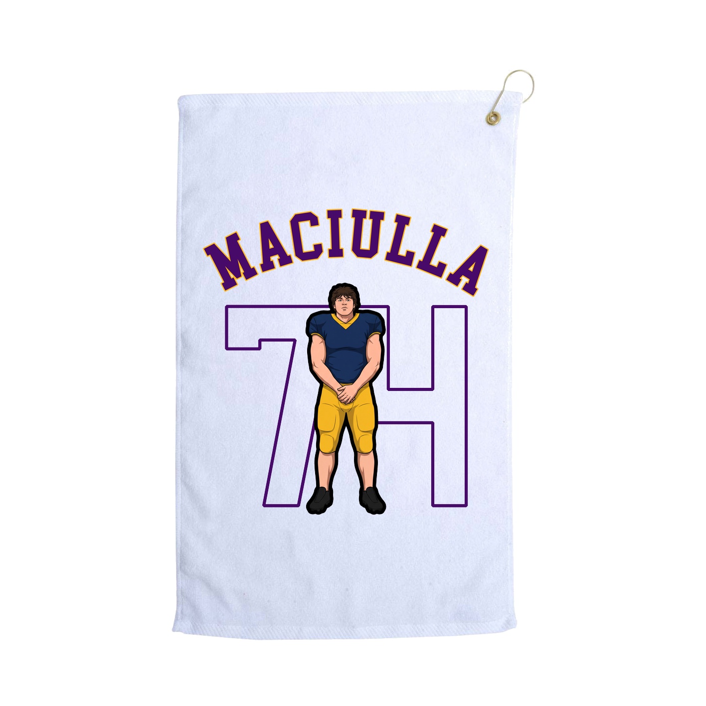 Golf Towel — Shirsey Arch in White