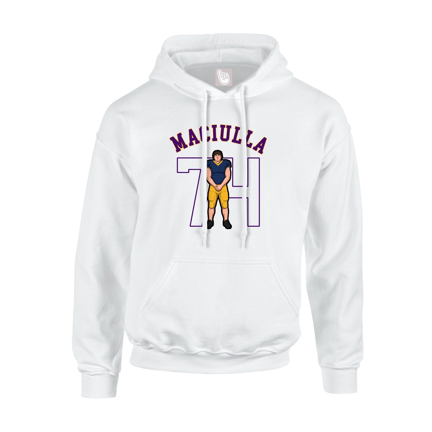 Youth Hoodie — Shirsey Arch in White