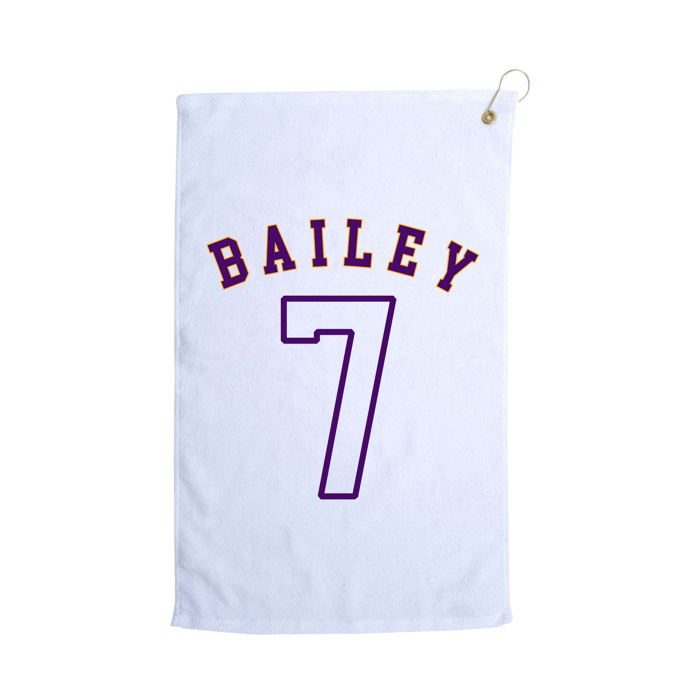 Golf Towel — Shirsey Arch in White