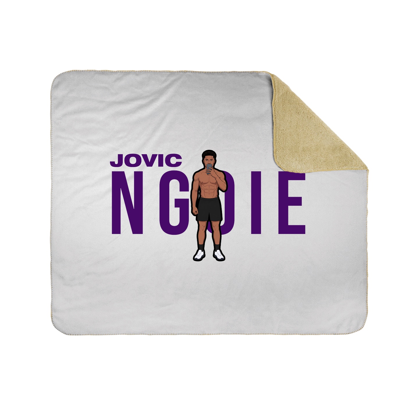 Throw Blanket — Player Name in White