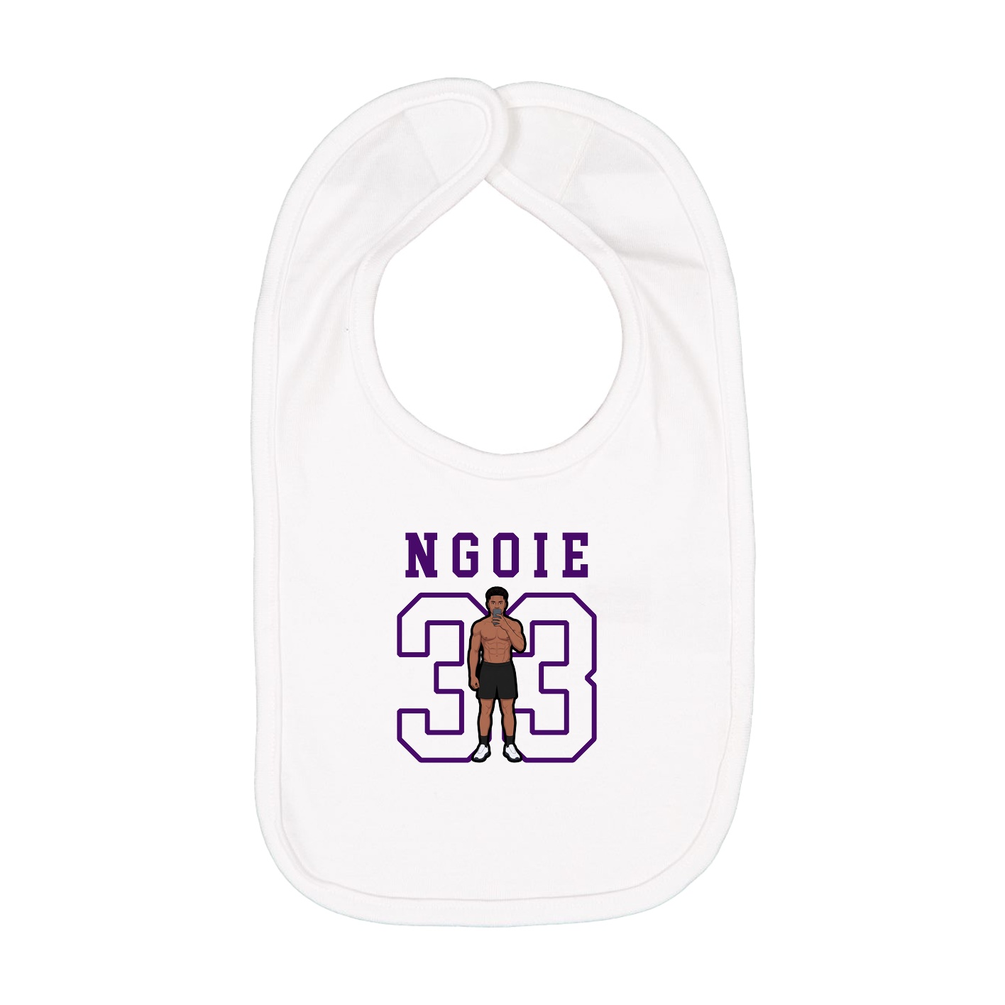 Infant Bib — Shirsey in White