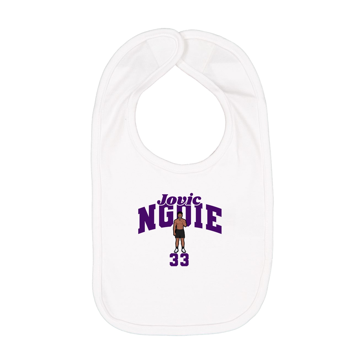 Infant Bib — Signature Arch in White