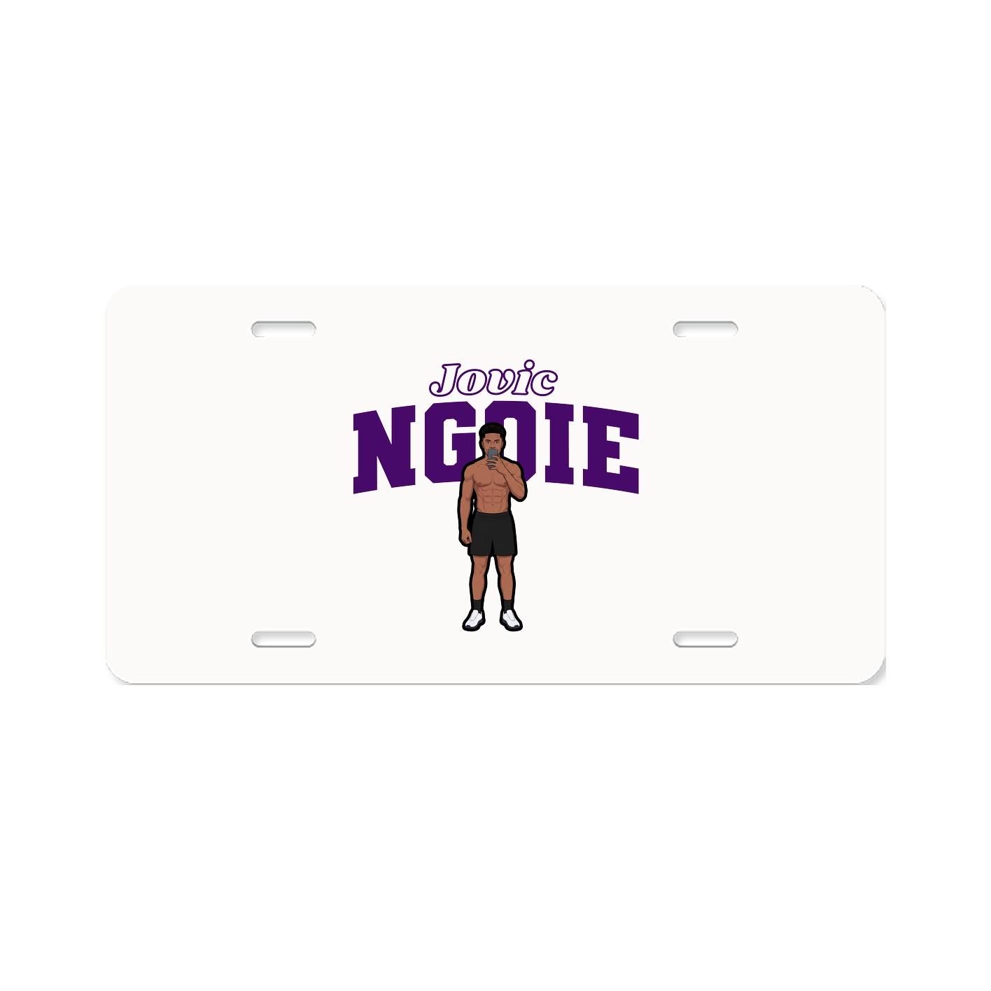 License Plate — Name Arch in Classic