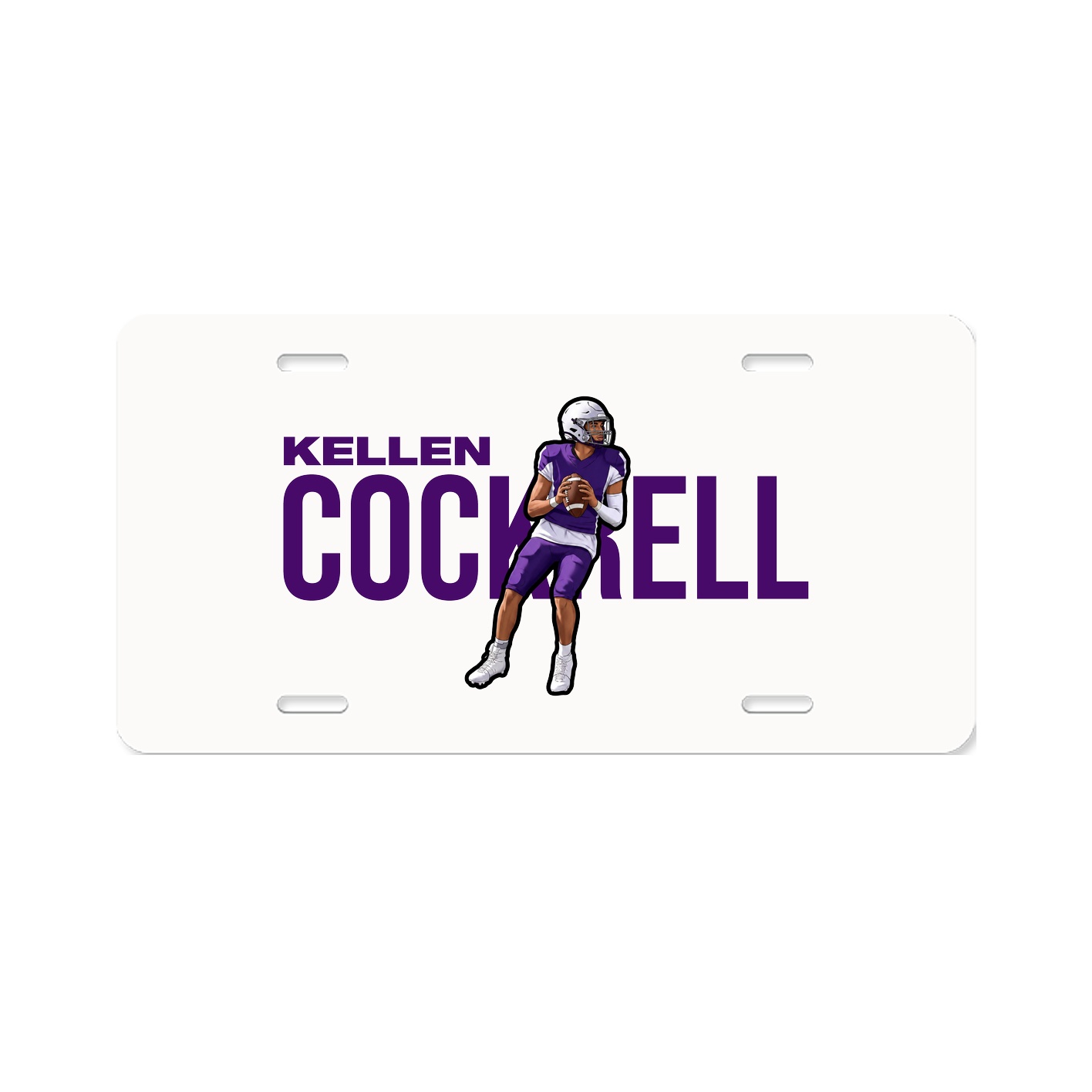 License Plate — Player Name in Classic