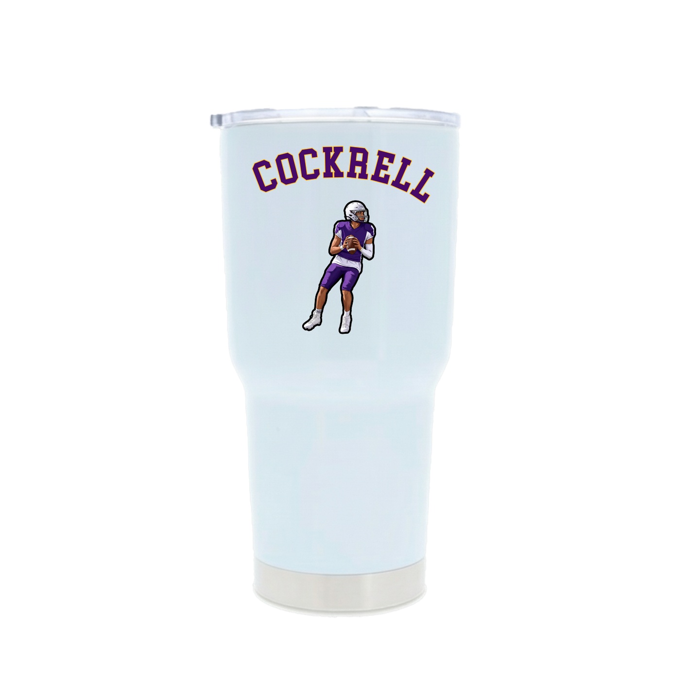 30oz Stainless Steel Tumbler — Shirsey Arch in White