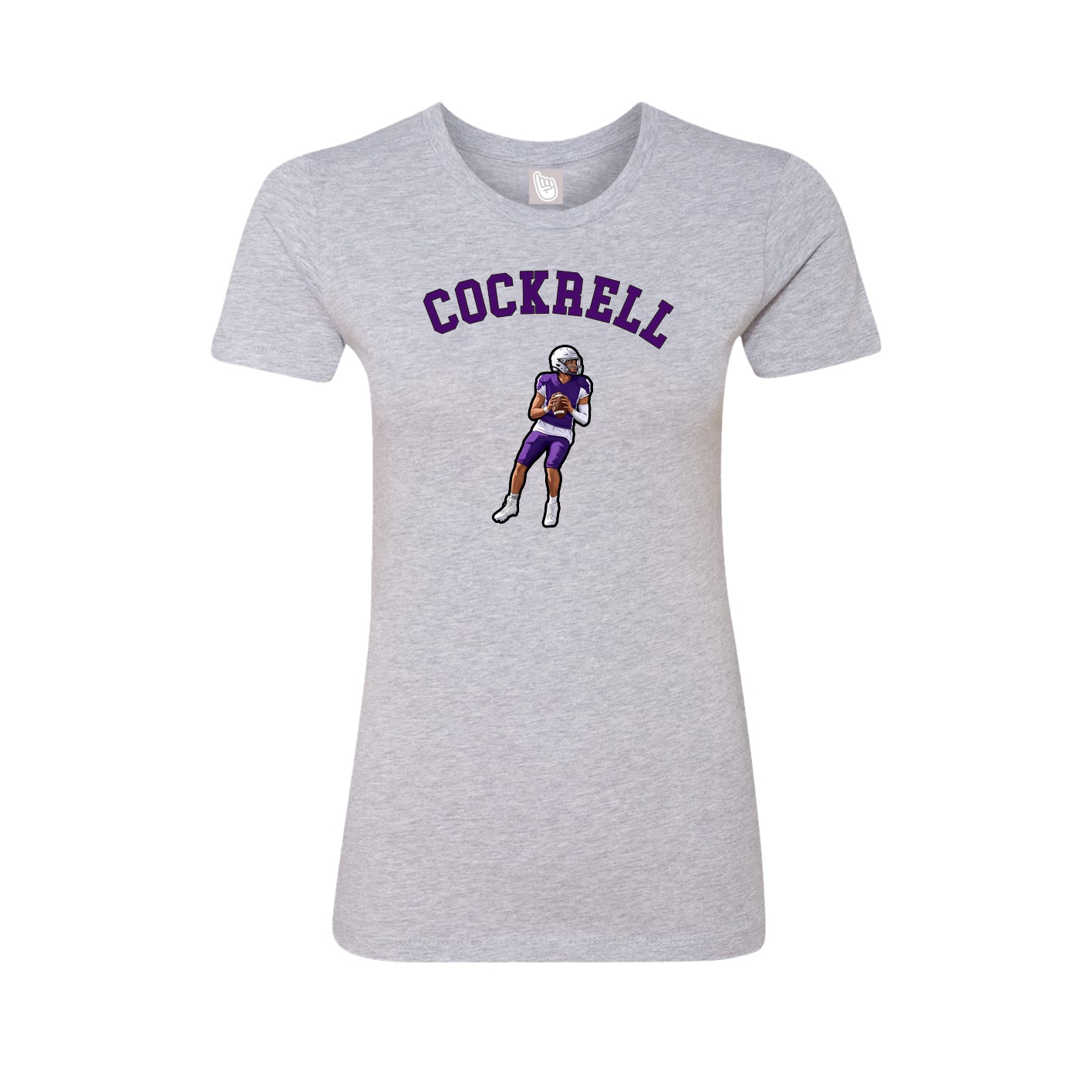 Fitted Women's Tee — Shirsey Arch in Grey
