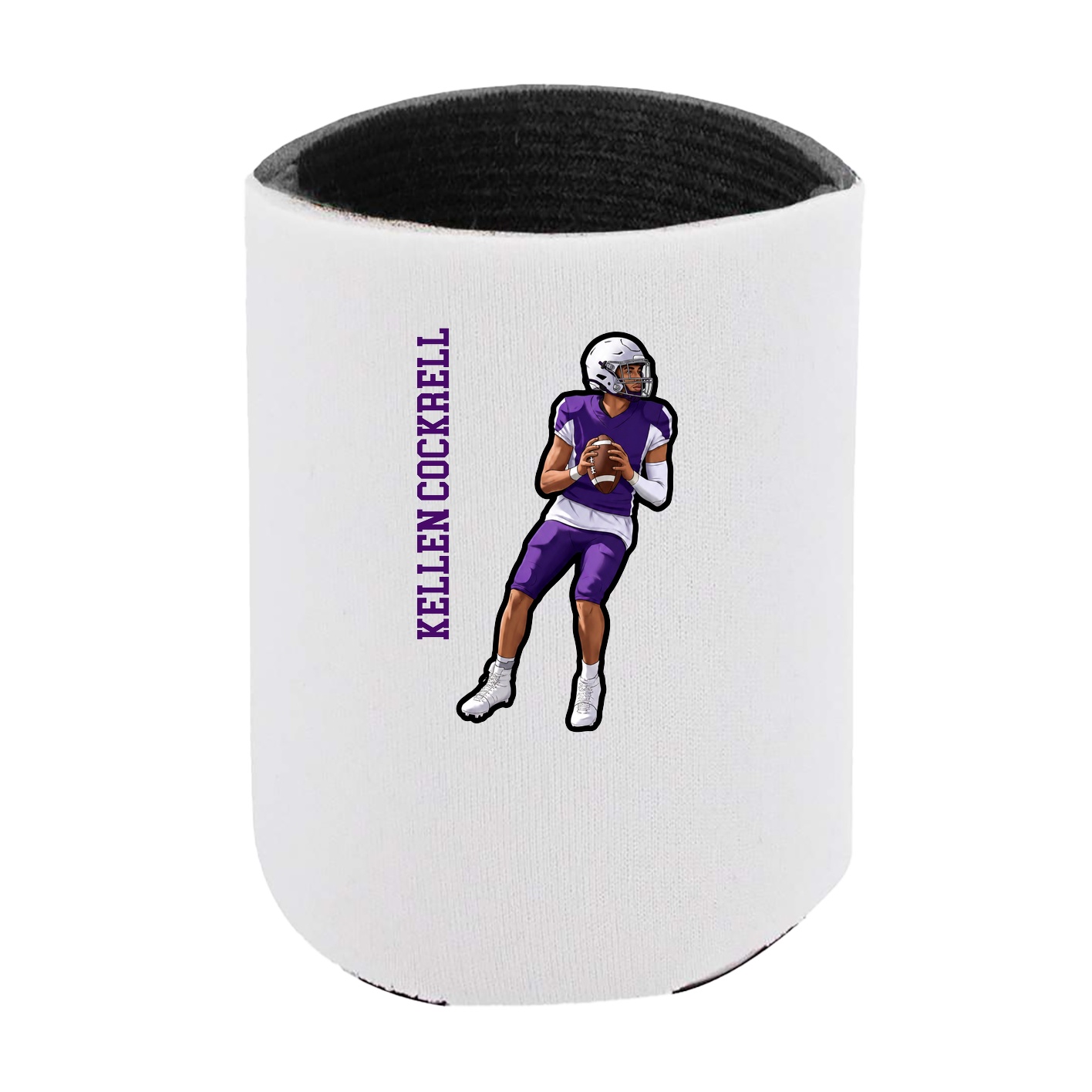Can Holder — Name Vertical in White