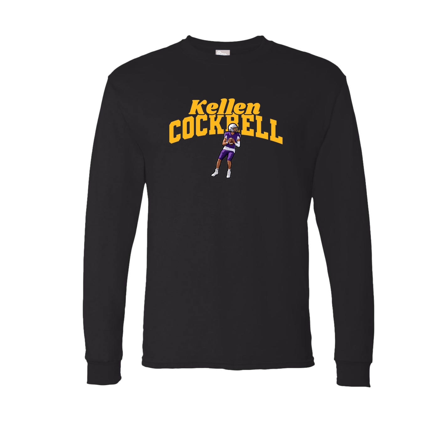Long Sleeve Tee — Signature Arch in Black