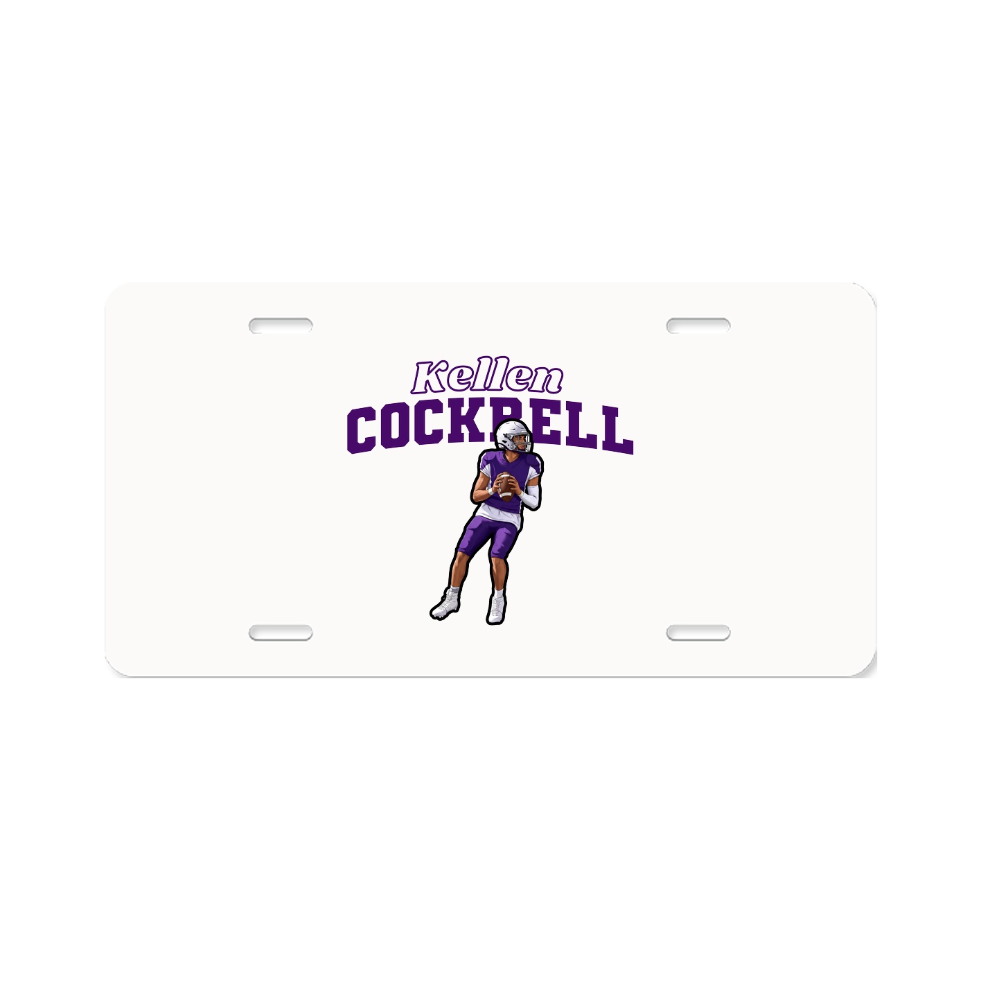 License Plate — Name Arch in Classic