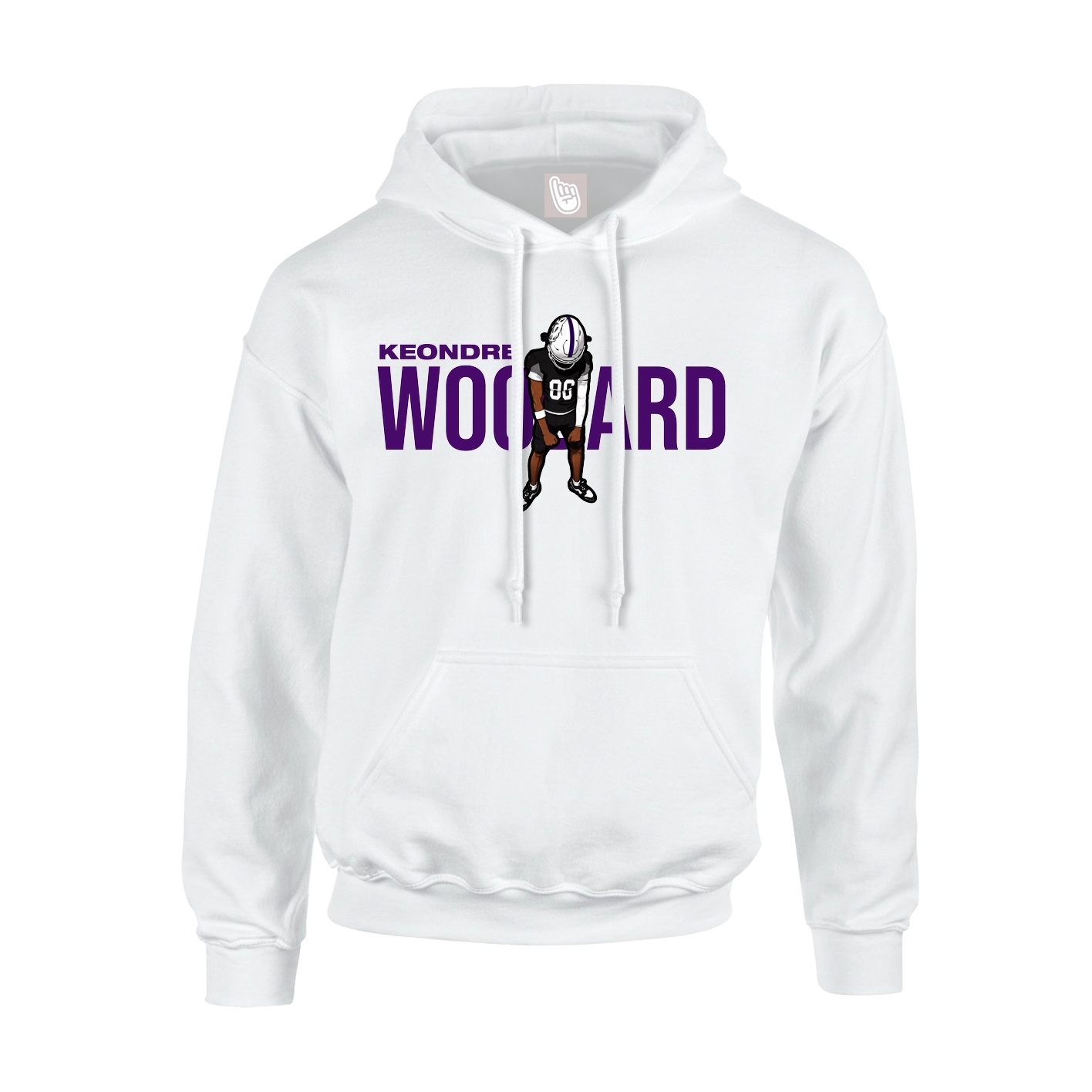 Hoodie — Player Name in White