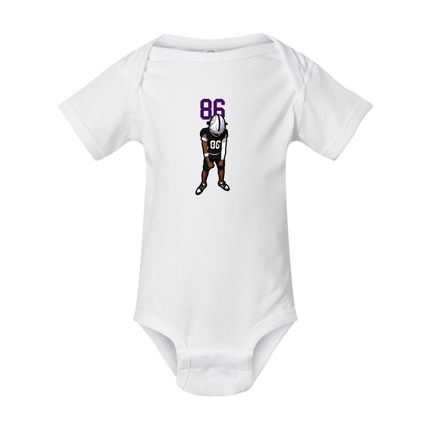 Baby Onesie — Number Top in White