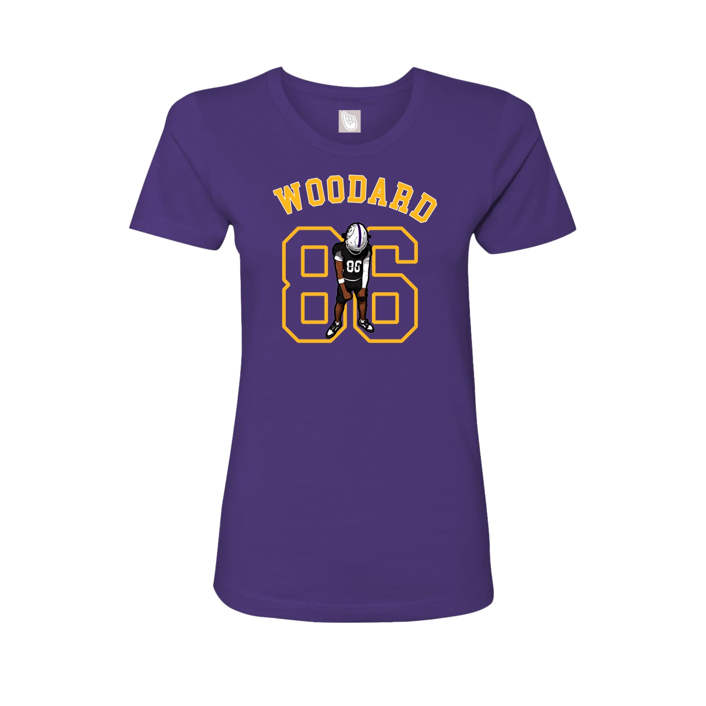 Fitted Women's Tee — Shirsey Arch in Purple