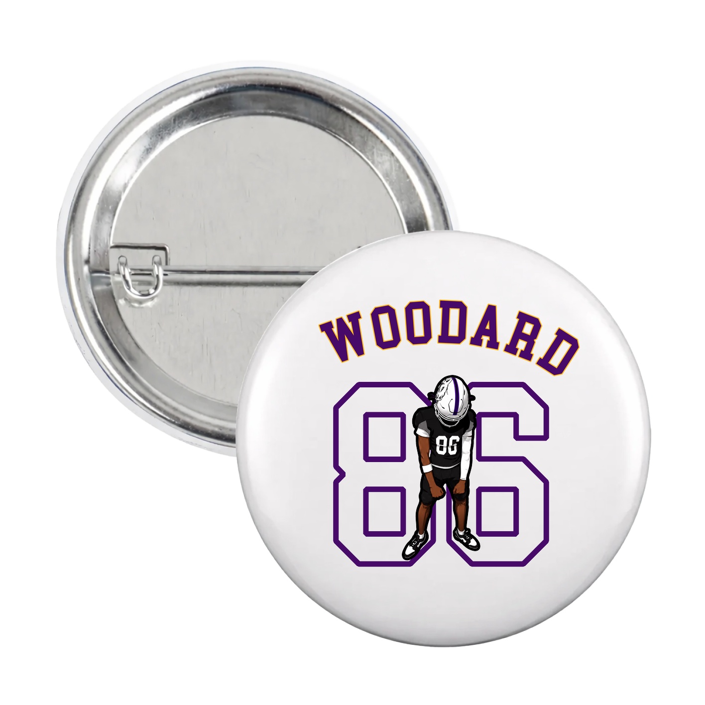 Game Day Button — Shirsey Arch in White
