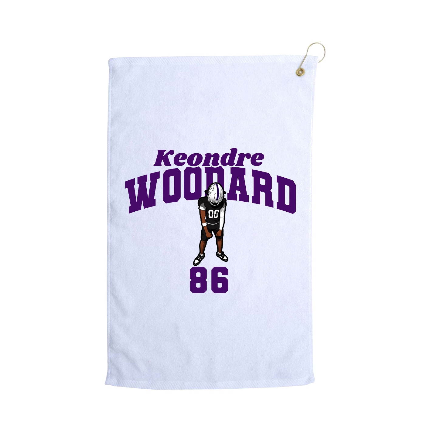 Golf Towel — Signature Arch in White