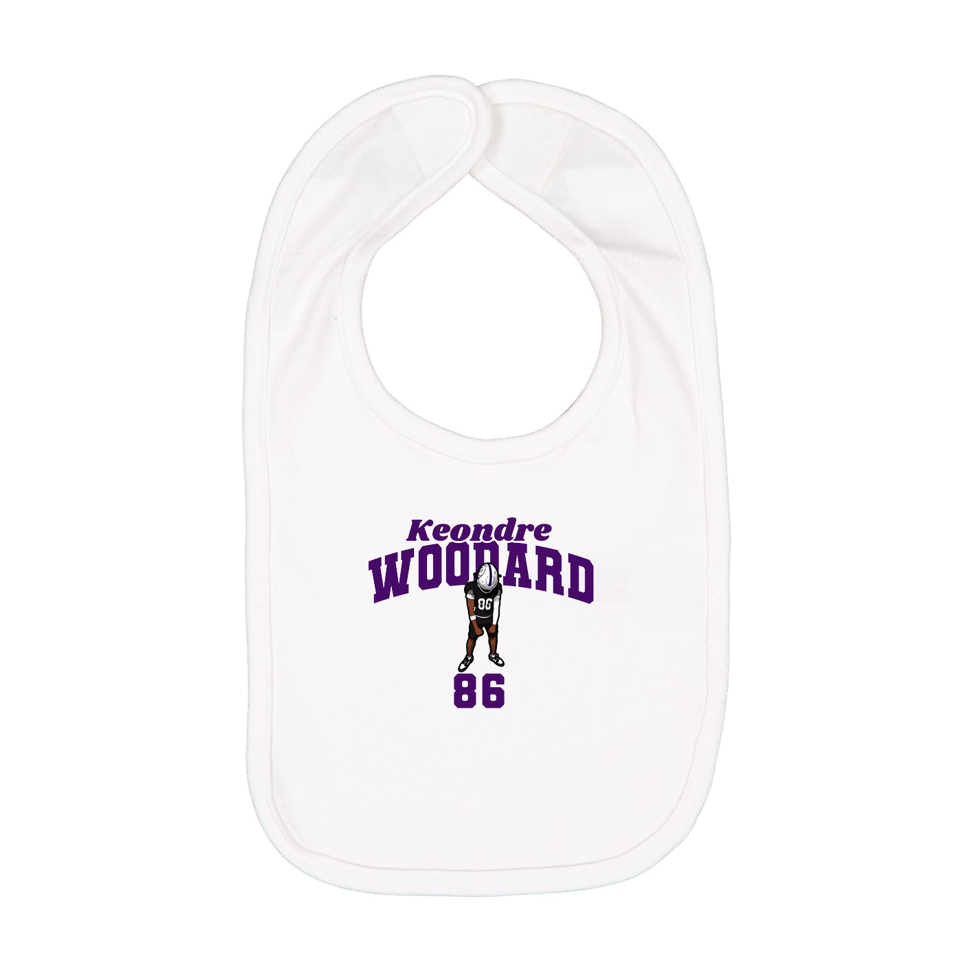 Infant Bib — Signature Arch in White