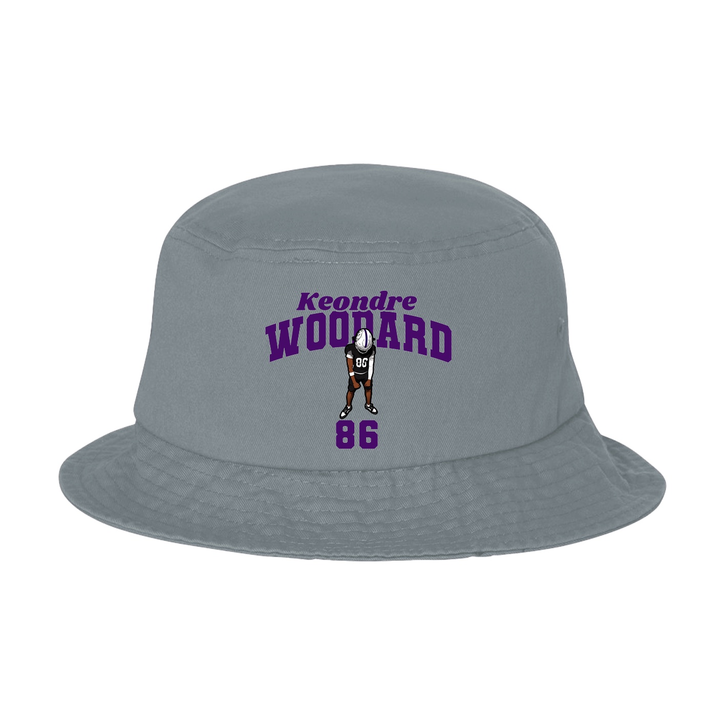 Bucket Cap — Signature Arch in Grey