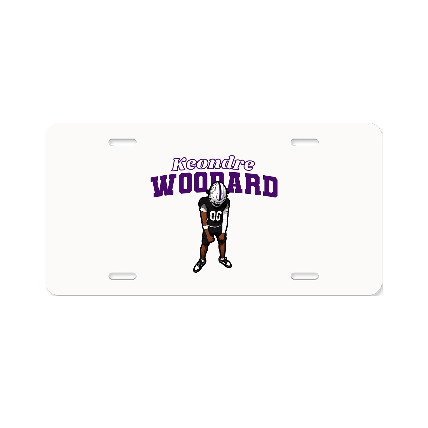 License Plate — Name Arch in Classic