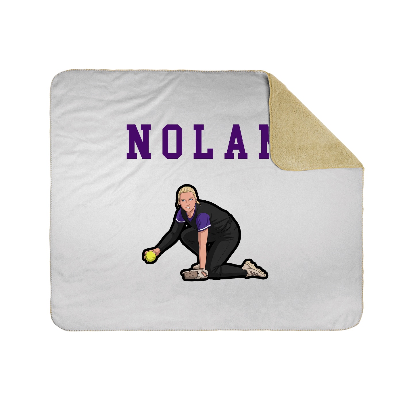 Throw Blanket — Shirsey in White