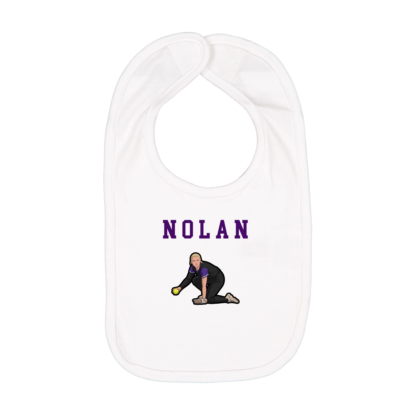 Infant Bib — Shirsey in White