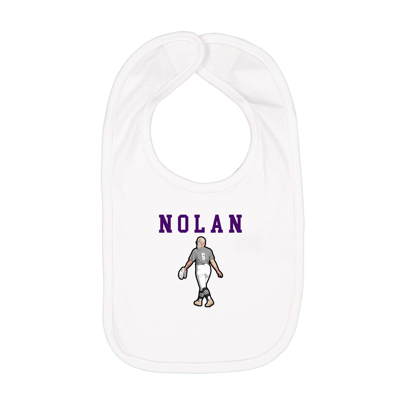 Infant Bib — Shirsey in White