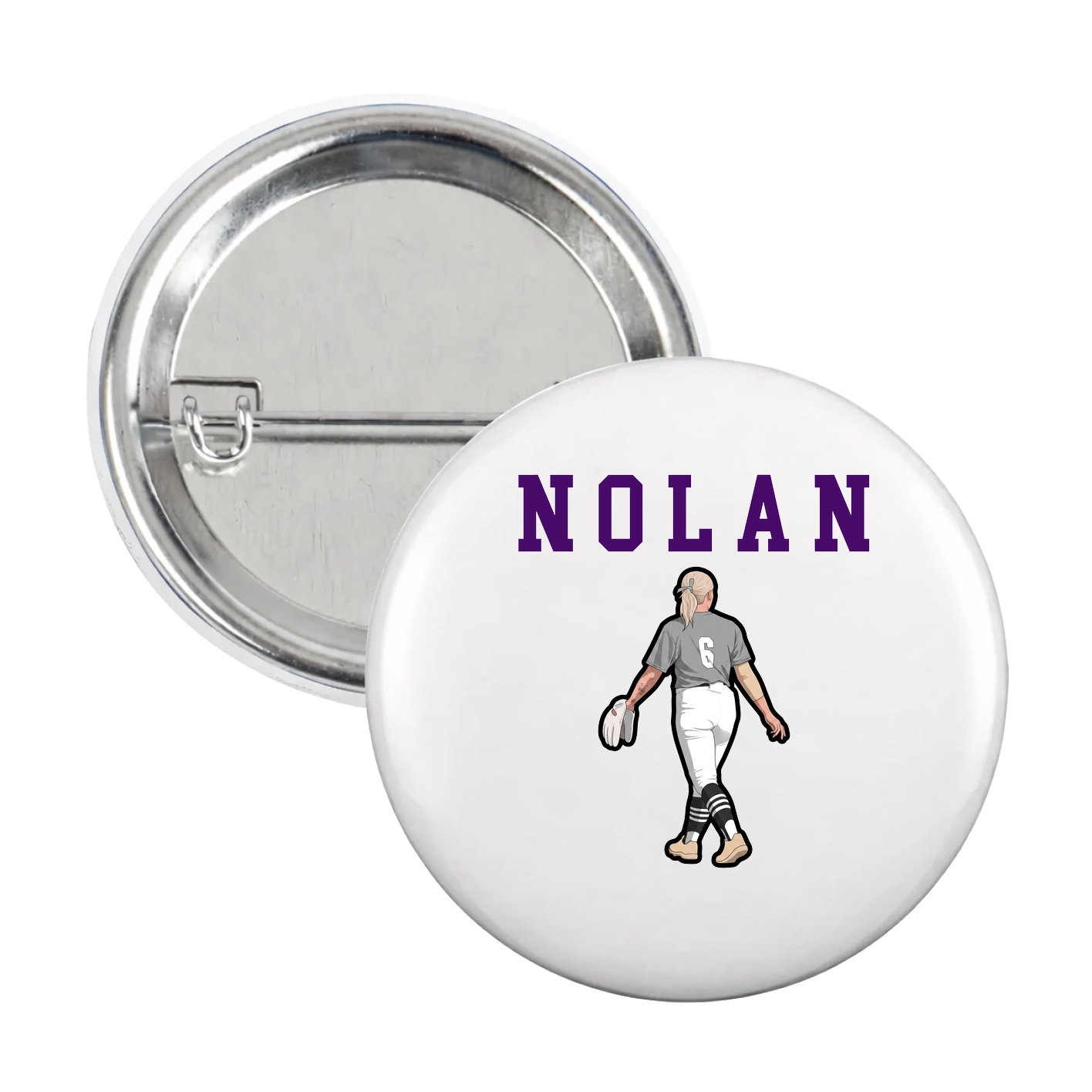 Game Day Button — Shirsey in White